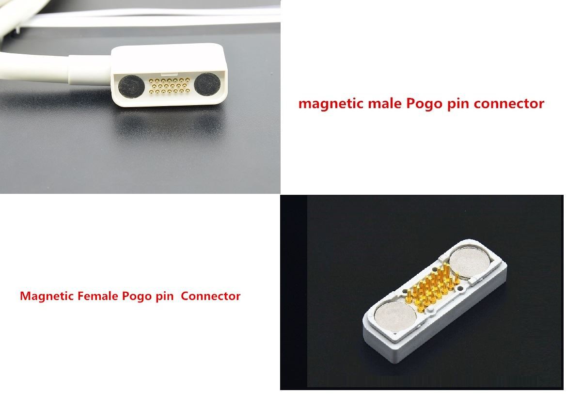 magnetic male famale Pogo pin connector