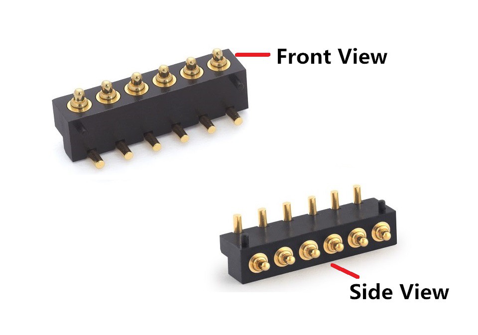 6pin Right Angle Pogo Pin connector