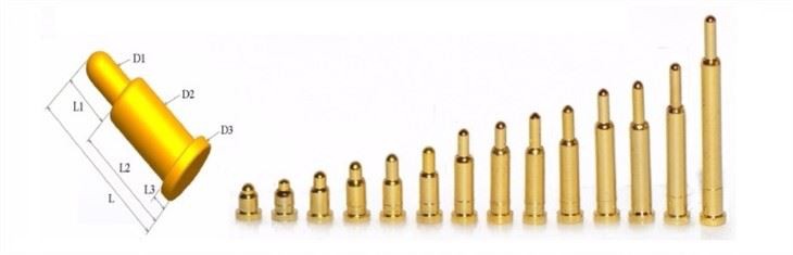 Sprężynowe kołki Pogo do złącza magnetycznego