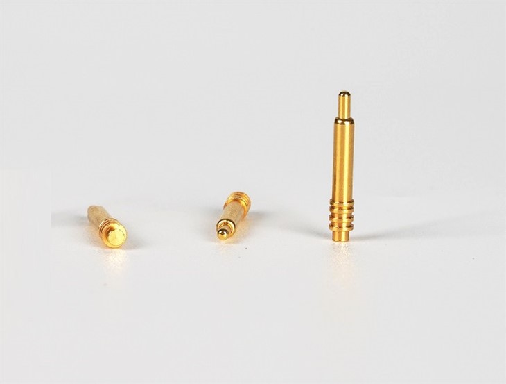 Pozłacana szpilka Pogo z prostą igłą