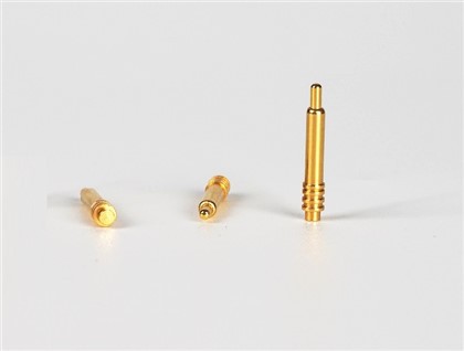 Pozłacana szpilka Pogo z prostą igłą