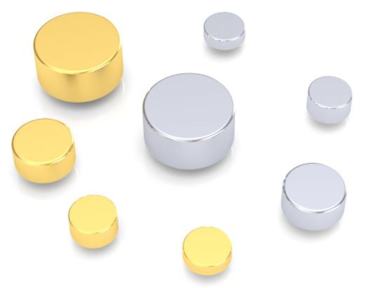 Solidna pozłacana szpilka Pogo