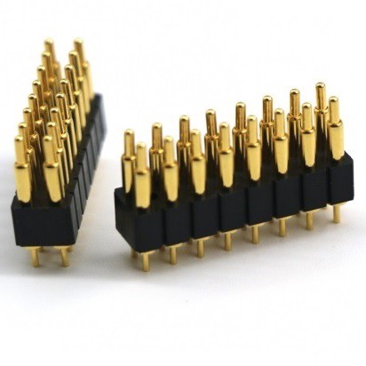 Dwurzędowe złącze Pogo Pin